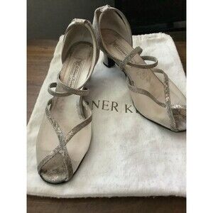 Werner Kern Iridescent Suede Leather Ankle Strap Dance Shoes US 7